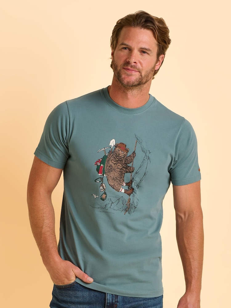 Brakeburn Green Tatterford T-Shirt - Image 1 of 5
