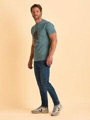 Brakeburn Green Tatterford T-Shirt - Image 3 of 5