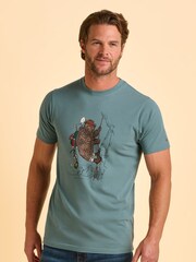 Brakeburn Green Tatterford T-Shirt - Image 4 of 5