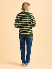 Brakeburn Green Charmouth Quarter Zip Sweatshirt - Image 2 of 5
