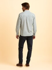 Brakeburn Blue Evershot Stripe Shirt - Image 4 of 6
