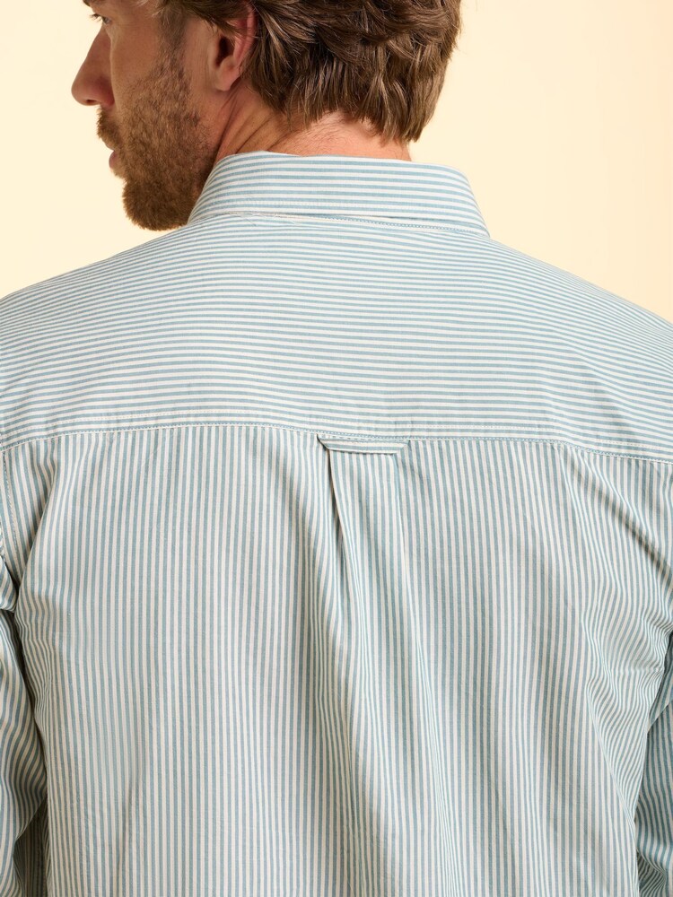 Brakeburn Blue Evershot Stripe Shirt - Image 6 of 6