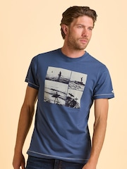 Brakeburn Blue Tadcaster T-Shirt - Image 1 of 5