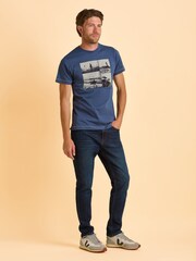 Brakeburn Blue Tadcaster T-Shirt - Image 3 of 5
