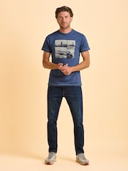 Brakeburn Blue Tadcaster T-Shirt - Image 5 of 5