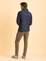 Brakeburn Blue Weymouth Quarter Zip Sweatshirt - Image 2 of 6
