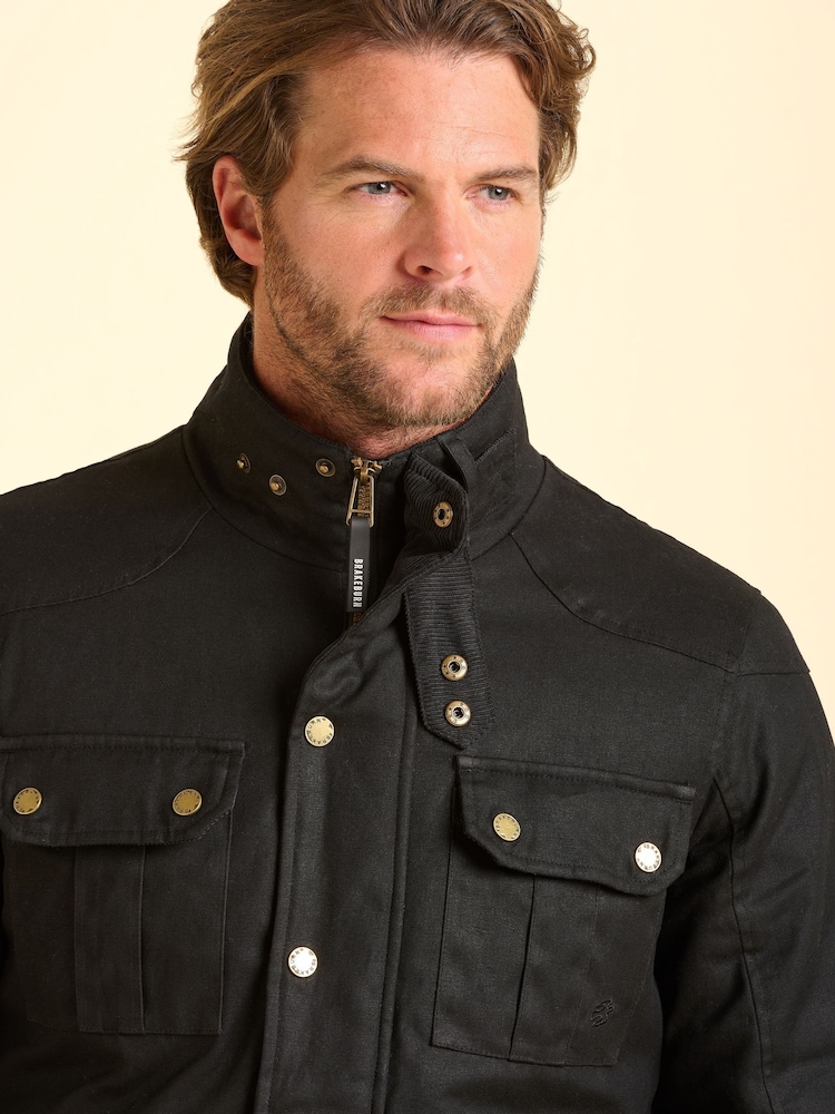 Brakeburn Black Verwood Jacket - Image 6 of 6 Brakeburn Black Verwood Jacket - Image 6 of 6
