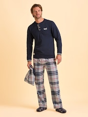 Brakeburn Cream Cassington Pyjama Bottoms - Image 3 of 5