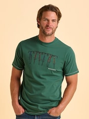 Brakeburn Green Dolton T-Shirt - Image 1 of 6