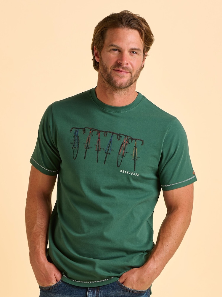 Brakeburn Green Dolton T-Shirt - Image 1 of 6