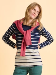 Brakeburn Blue Heritage Bella Crew Sweatshirt - Image 1 of 5