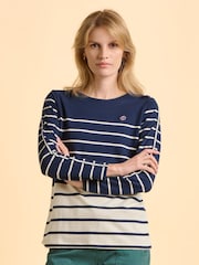 Brakeburn Blue Heritage Bella Crew Sweatshirt - Image 4 of 5