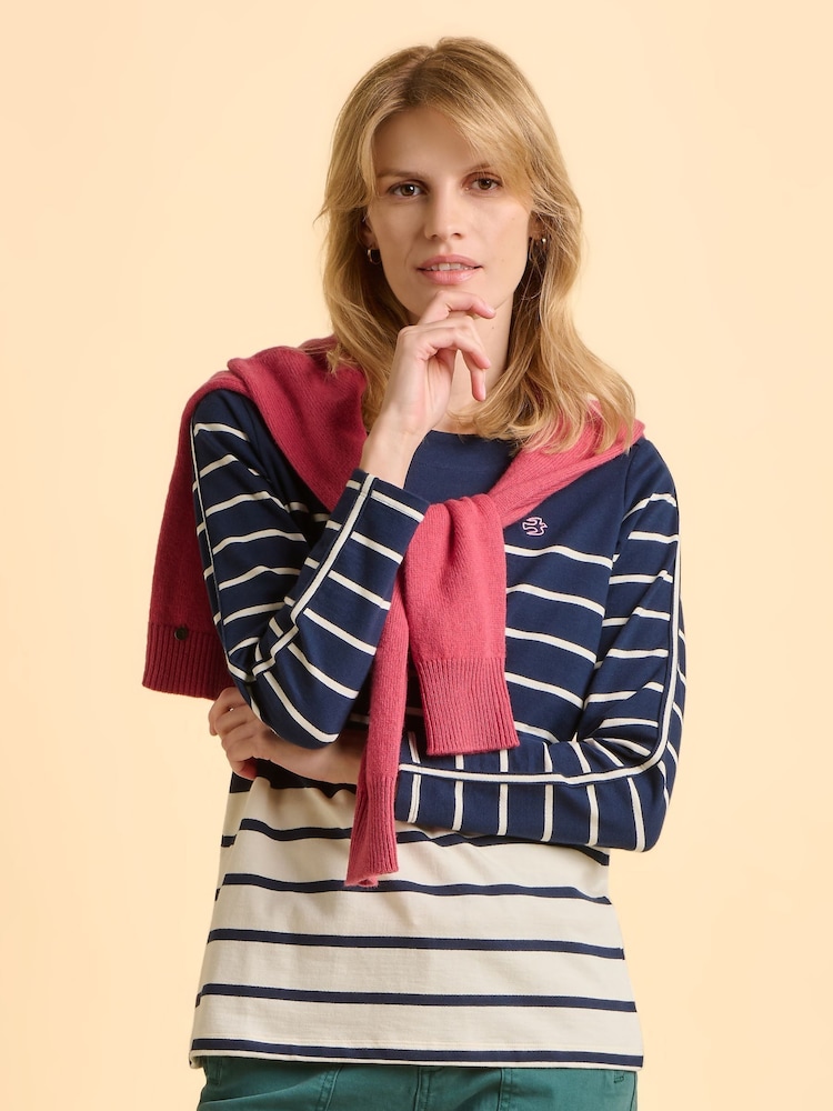 Brakeburn Blue Heritage Bella Crew Sweatshirt - Image 5 of 5