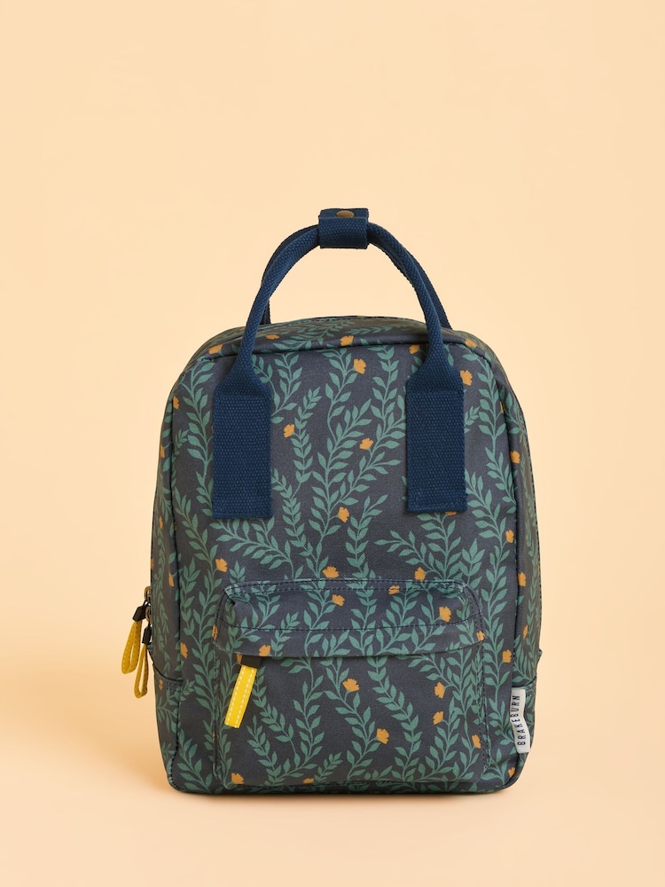 Brakeburn Blue Twilight Leaves Backpack - Image 1 of 4 Brakeburn Blue Twilight Leaves Backpack - Image 1 of 4