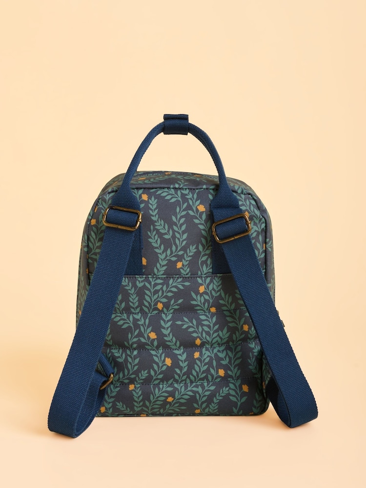 Brakeburn Blue Twilight Leaves Backpack - Image 2 of 4 Brakeburn Blue Twilight Leaves Backpack - Image 2 of 4