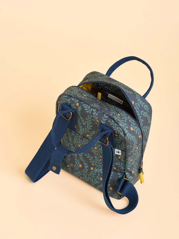 Brakeburn Blue Twilight Leaves Backpack - Image 3 of 4