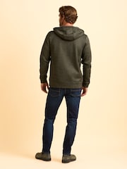 Brakeburn Green Hengistbury Zip Through Hoodie - Image 3 of 6