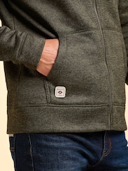 Brakeburn Green Hengistbury Zip Through Hoodie - Image 6 of 6