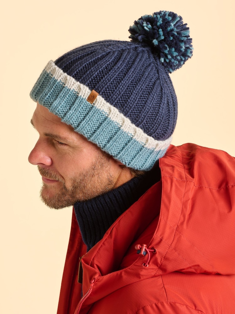 Brakeburn Blue RINGSTEAD BEANIE - Image 2 of 4 Brakeburn Blue RINGSTEAD BEANIE - Image 2 of 4