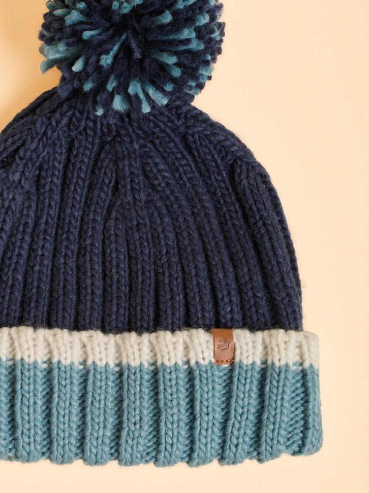 Brakeburn Blue RINGSTEAD BEANIE - Image 4 of 4