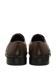 Lotus Brown Leather Lace-Up Derby Shoes - Image 3 of 4