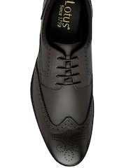 Lotus Brown Leather Lace-Up Brogues - Image 4 of 4