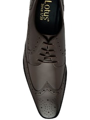 Lotus Brown Leather Lace Up Brogues - Image 4 of 4