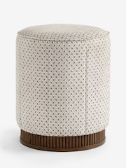 Laura Ashley Knellbank Geo Natural and Fern Barcombe Stool - Image 2 of 6