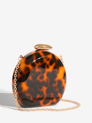 Friends Like These Brown Round Acrylic Clutch Bag - Image 4 of 7