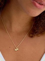 Oliver Bonas Gold Tone Hamish Scottie Dog Pendant Necklace - Image 4 of 4
