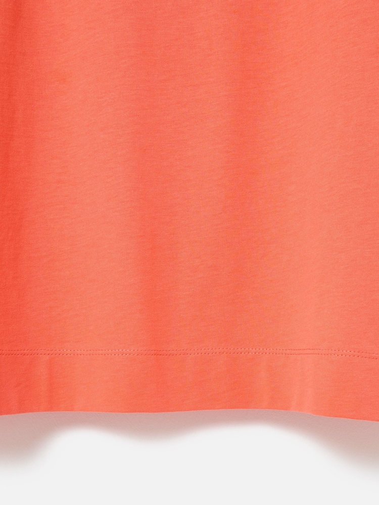 Oliver Bonas Orange Crochet Trim T-Shirt - Image 7 of 7
