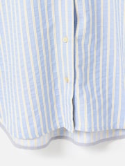 Oliver Bonas Blue Yellow & Blue Button Up Striped Shirt - Image 6 of 8