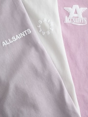 Mov prespălat - smALLSAINTS Crew Neck T-Shirts 3 Pack - Imaginea 6 din 8