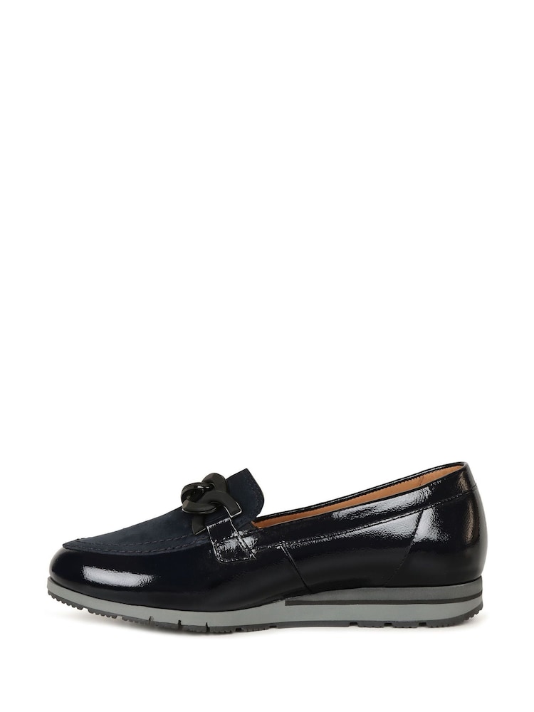 Gabor Womens Blue Bea Loafers - Image 2 of 5