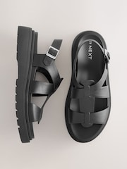Black Forever Comfort® Chunky Sandals - Image 1 of 5