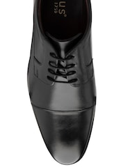 Lotus Black Leather Lace-Up Oxford Shoes - Image 4 of 4