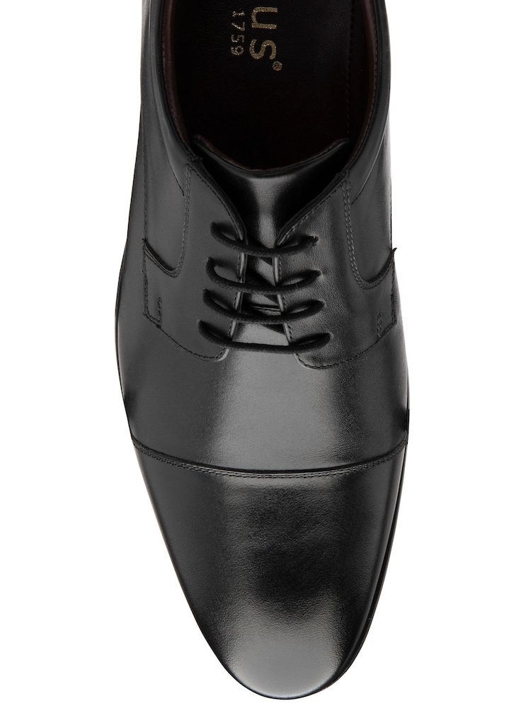 Lotus Black Leather Lace-Up Oxford Shoes - Image 4 of 4