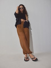 Black Braided Flip Flops - Image 5 of 9