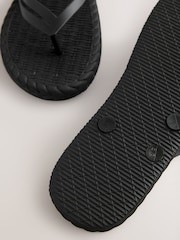 Black Braided Flip Flops - Image 8 of 9