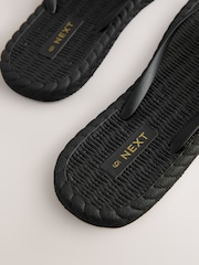Black Braided Flip Flops - Image 9 of 9