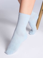 Boux Avenue Pink 3 Pack Cosy Bow And Heart Socks - Image 2 of 7