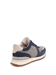 Celtic & Co. Blue Wool Panel Trainers - Image 5 of 8