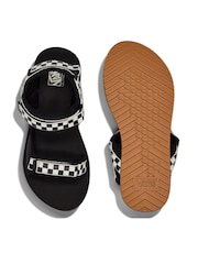 Vans Black on White Tri Lock Sandals - Image 5 of 5