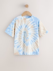 Blue/Yellow Tie-Dye Short Sleeve T-Shirt (3-16yrs) - Image 5 of 8