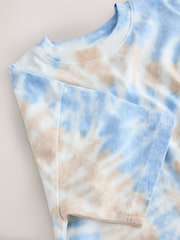 Blue/Yellow Tie-Dye Short Sleeve T-Shirt (3-16yrs) - Image 7 of 8