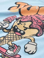 Blue Ice Cream Short Sleeve Graphic T-Shirt (3-16yrs) - Image 4 of 4