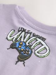 Lilac Purple Short Sleeve Graphic T-Shirt (3-16yrs) - Image 10 of 10