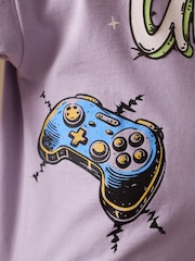 Lilac Purple Short Sleeve Graphic T-Shirt (3-16yrs) - Image 5 of 10