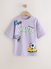 Lilac Purple Short Sleeve Graphic T-Shirt (3-16yrs) - Image 6 of 10