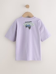 Lilac Purple Short Sleeve Graphic T-Shirt (3-16yrs) - Image 7 of 10